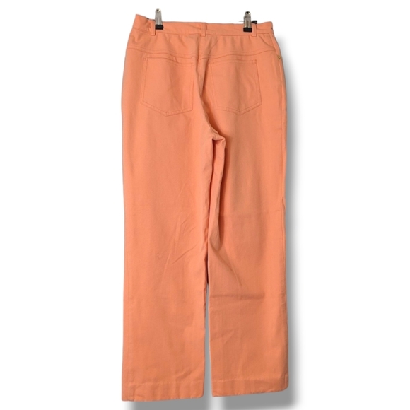 St John Sport Pastel Peach Sorbet Easter Ankle Trouser Cotton Pants: Women's 6 - Picture 5 of 8